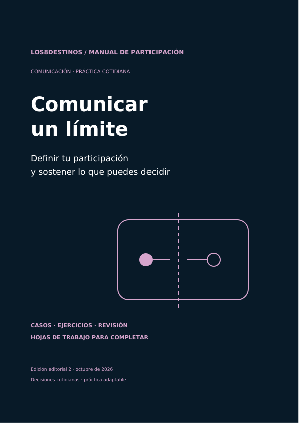 Comunicar un límite