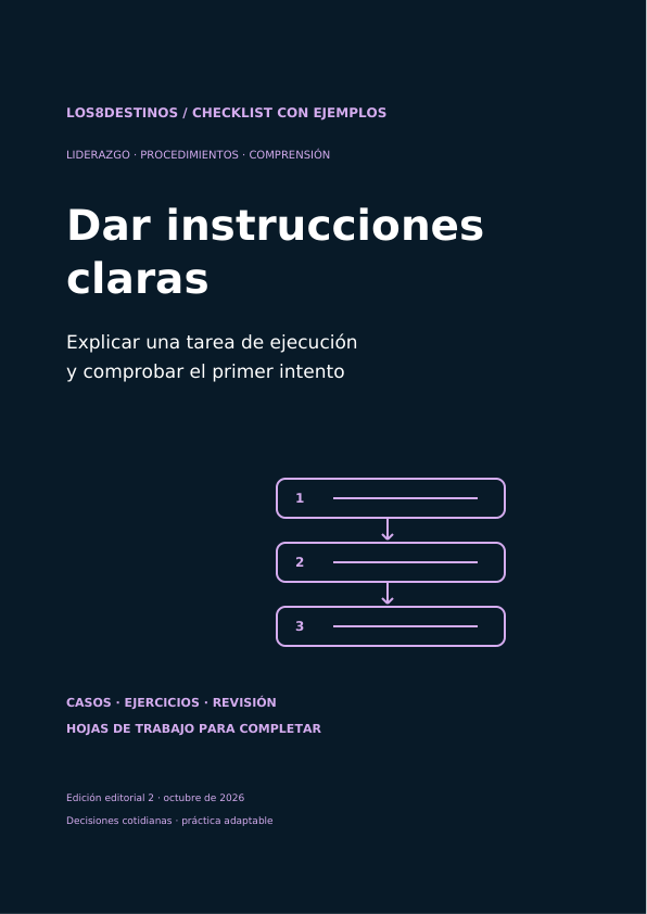 Dar instrucciones claras