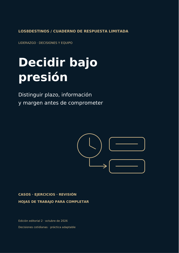 Decidir bajo presión