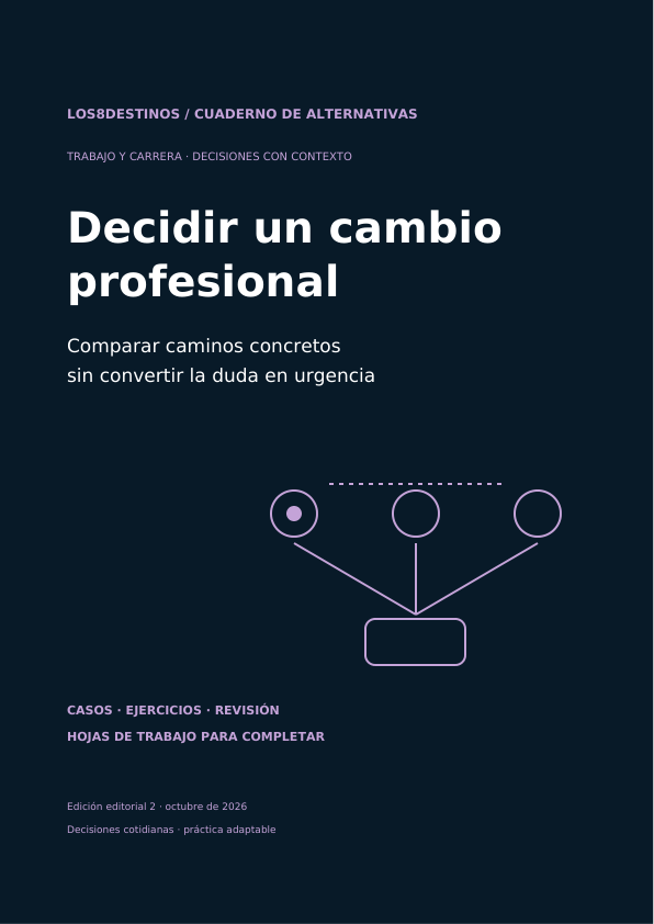 Decidir un cambio profesional
