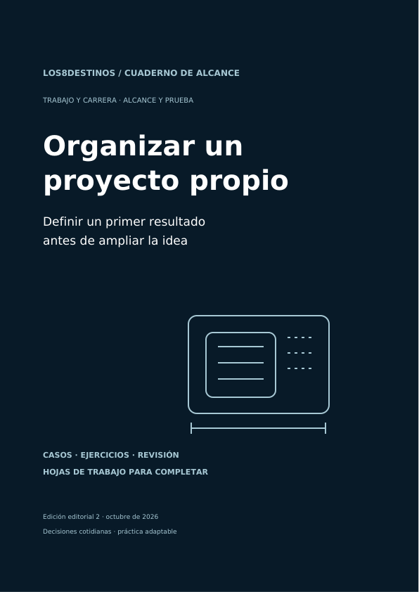 Organizar un proyecto propio