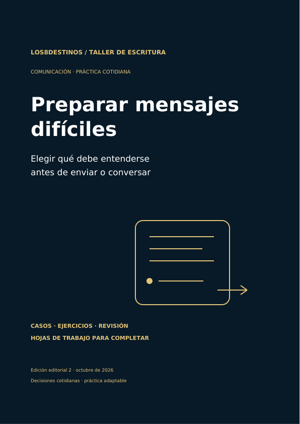 Preparar mensajes difíciles