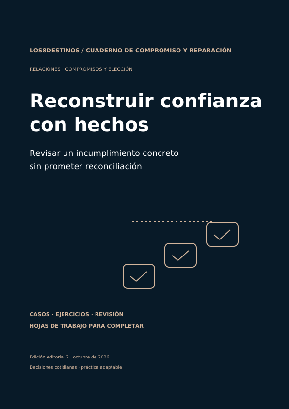 Reconstruir confianza con hechos