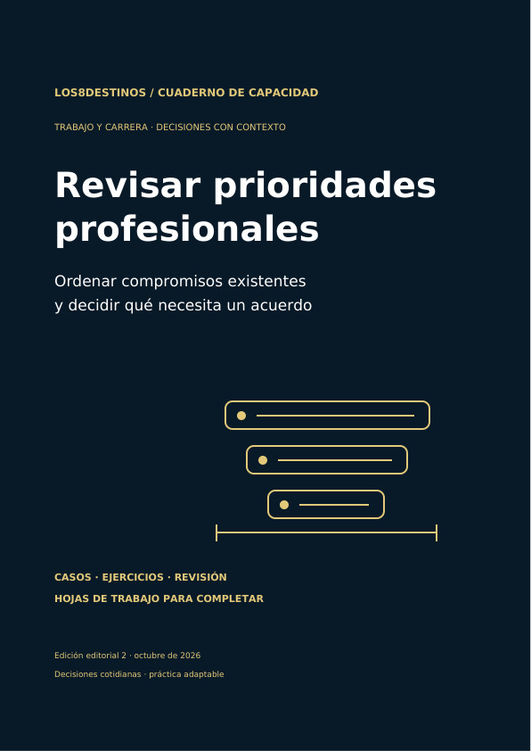 Revisar prioridades profesionales